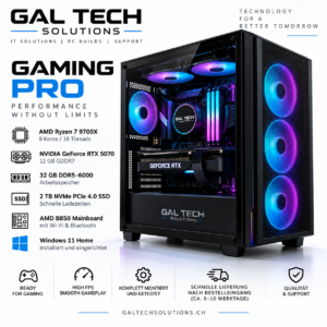 Gaming PC RTX 5070 Schweiz – GAL TECH GAMING PRO